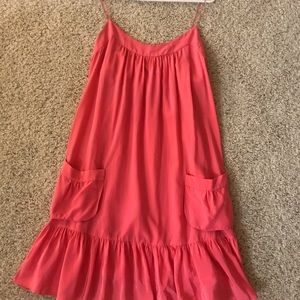 Zimmermann pink silk strappy dress sz2